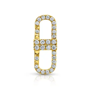 DUAL BRILLIANCE DIAMOND ENHANCER CLASP, 14kt GOLD