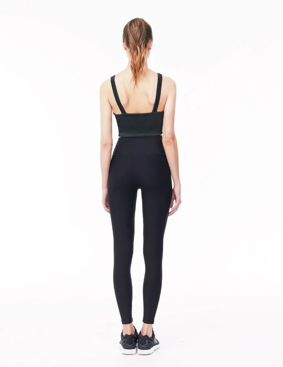 easyoga LA-VEDA Stress Free High Rise Tights - L1 Black