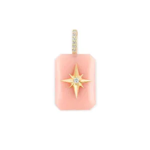 Emerald Cut Cabochon Charm- Starburst