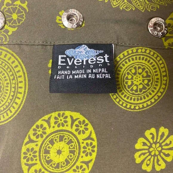 Everest Wool Felt Womans Wrap Skirt One Size Embroidered Nepal Mini Festival