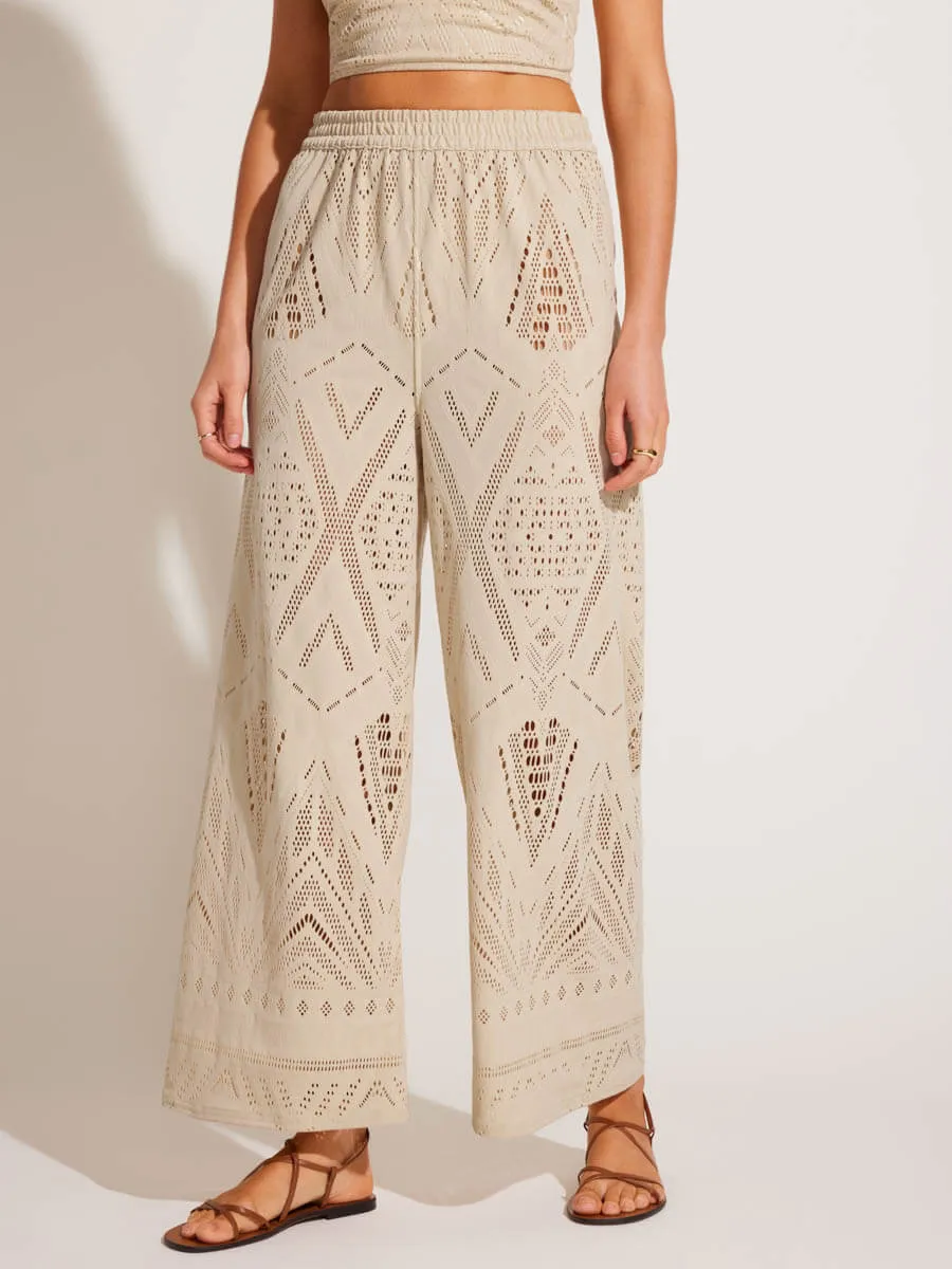 Farrah Pant in Calico Crochet