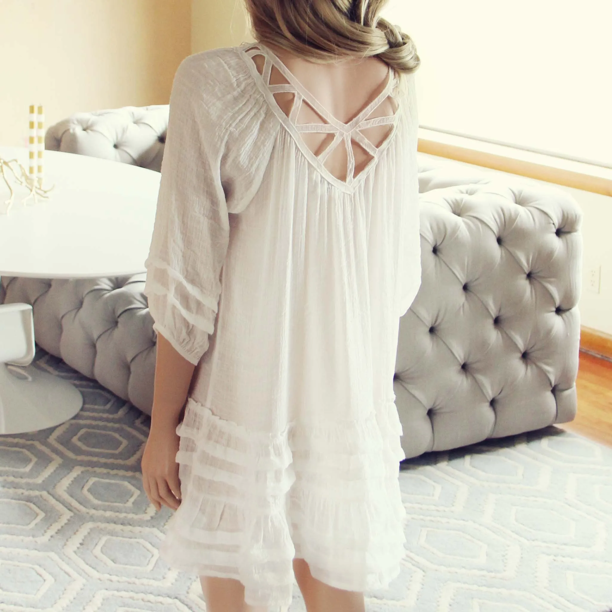 Festival Dress in White