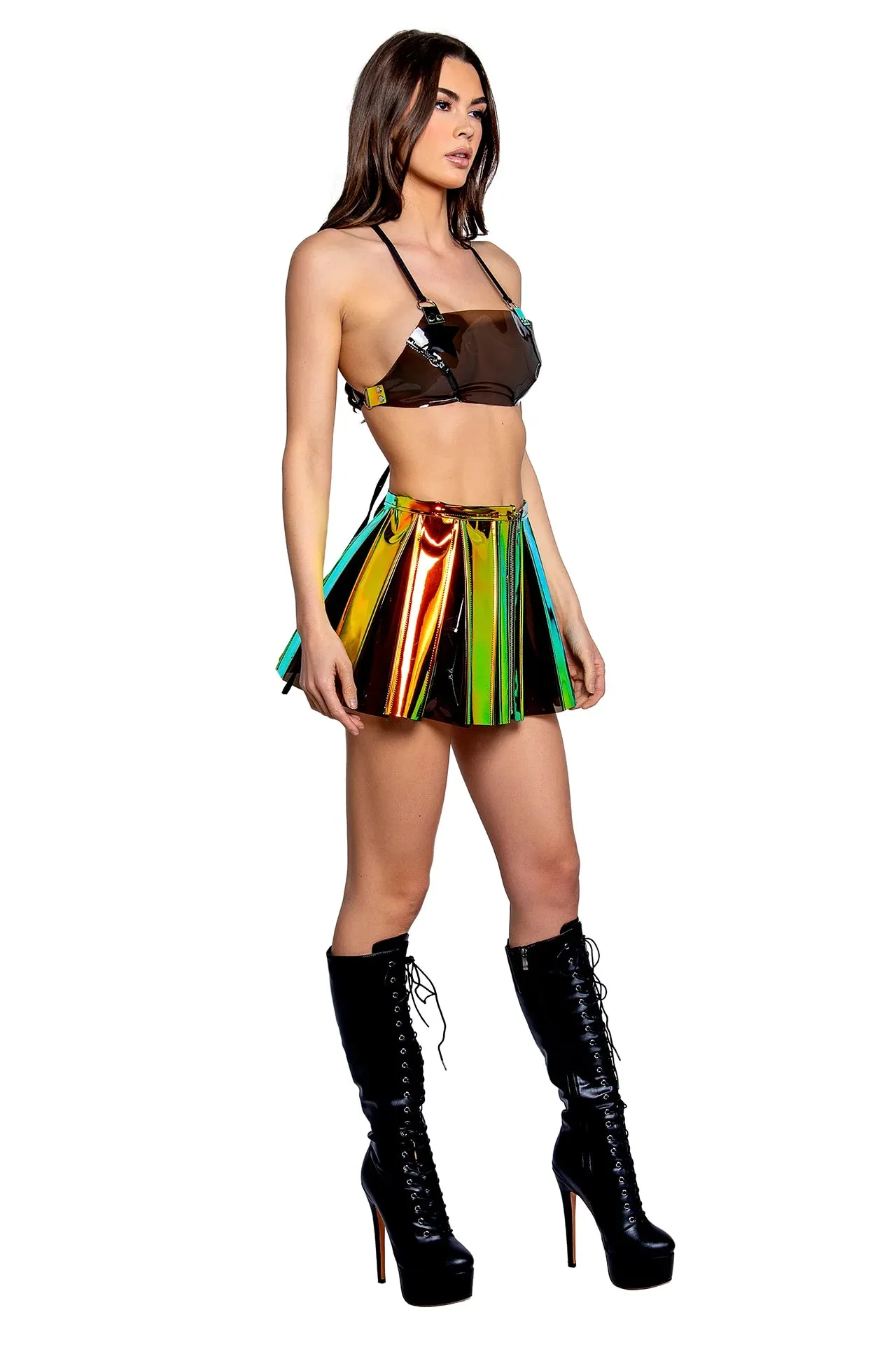Festive Vinyl Skirt