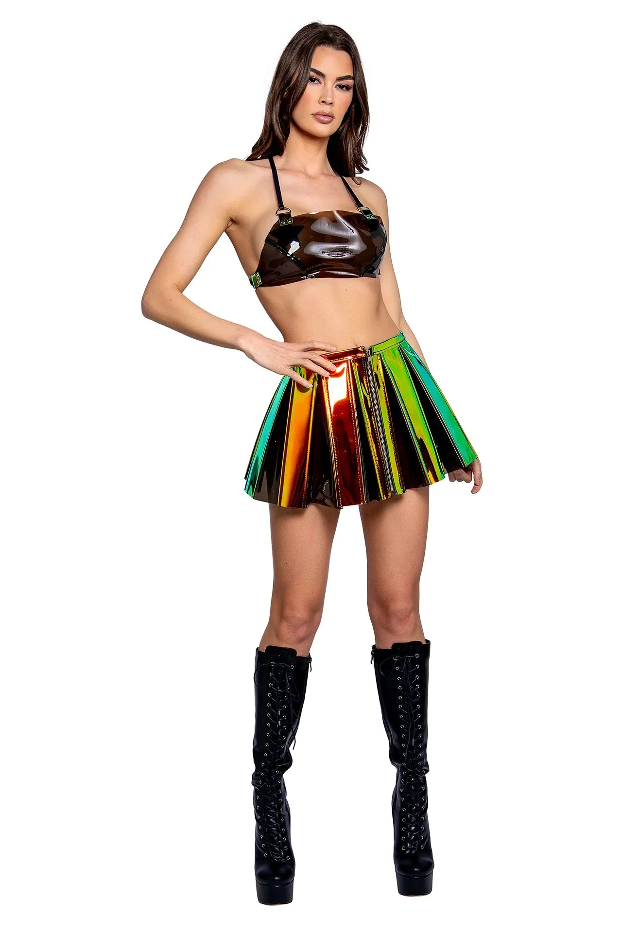 Festive Vinyl Skirt