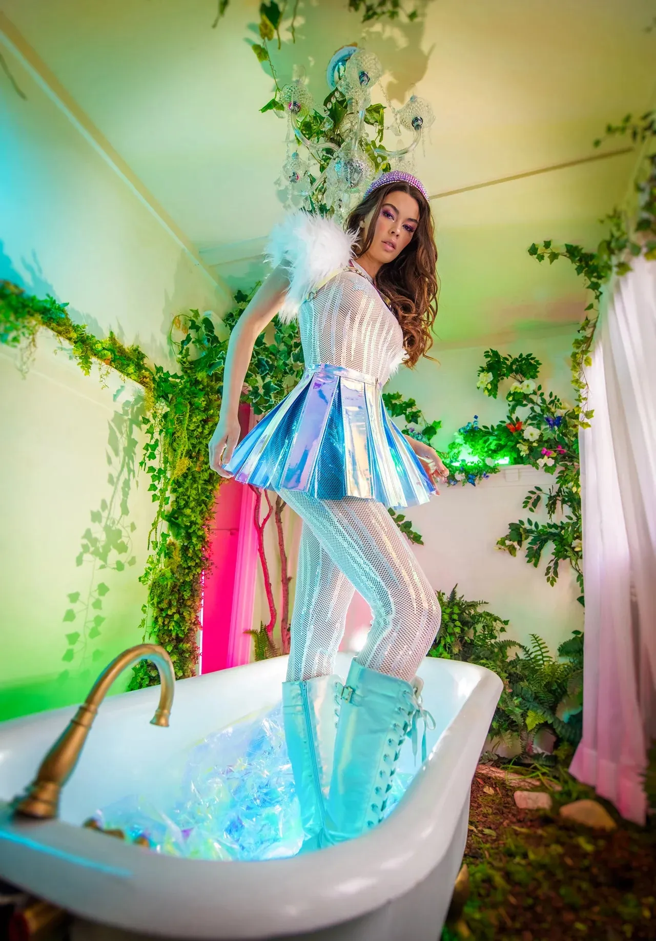 Festive Vinyl Skirt