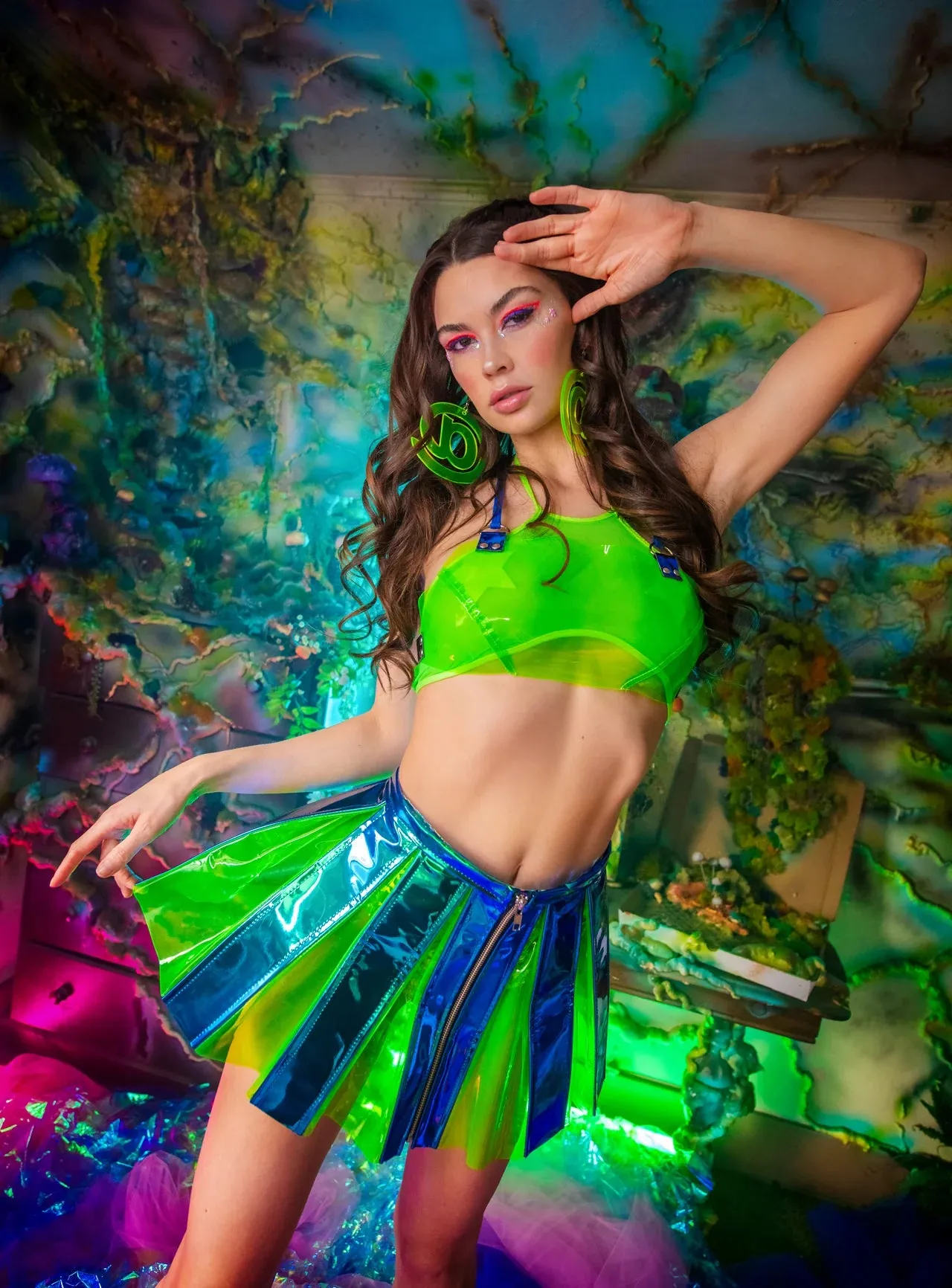 Festive Vinyl Skirt