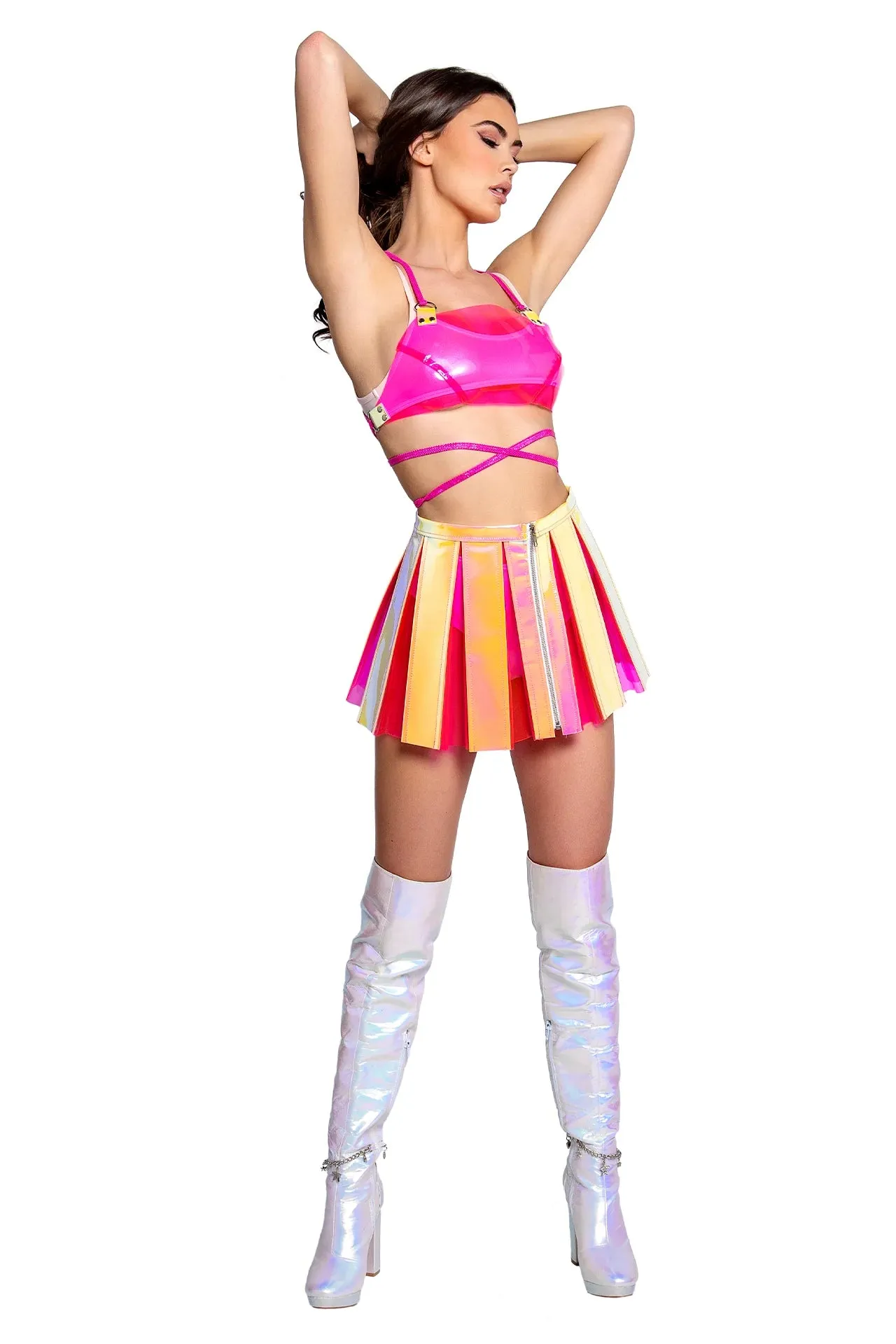 Festive Vinyl Skirt