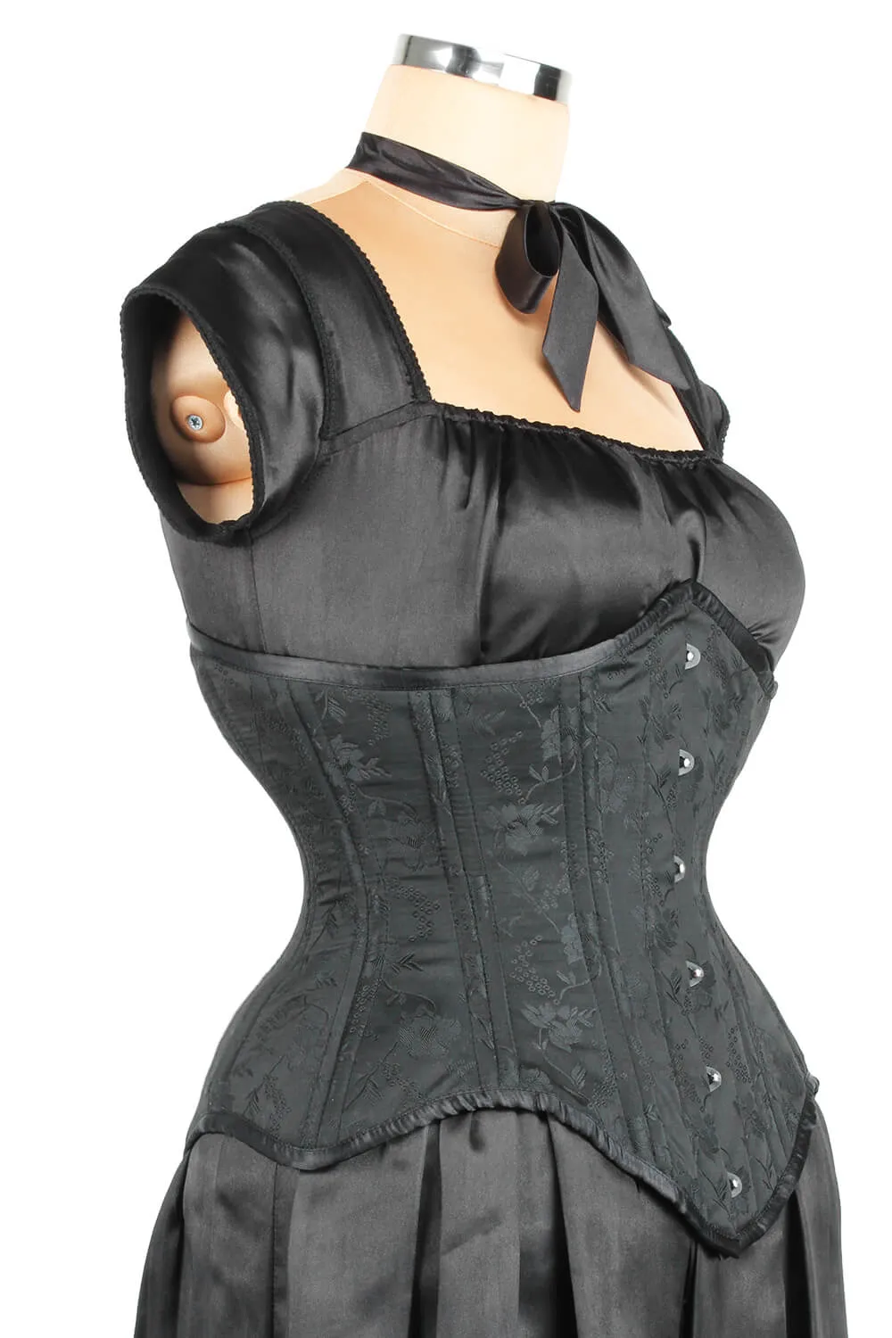 Finley Brocade Waist Training Underbust Corset