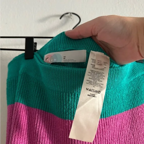 FP Beach Striped Wrap Skirt M