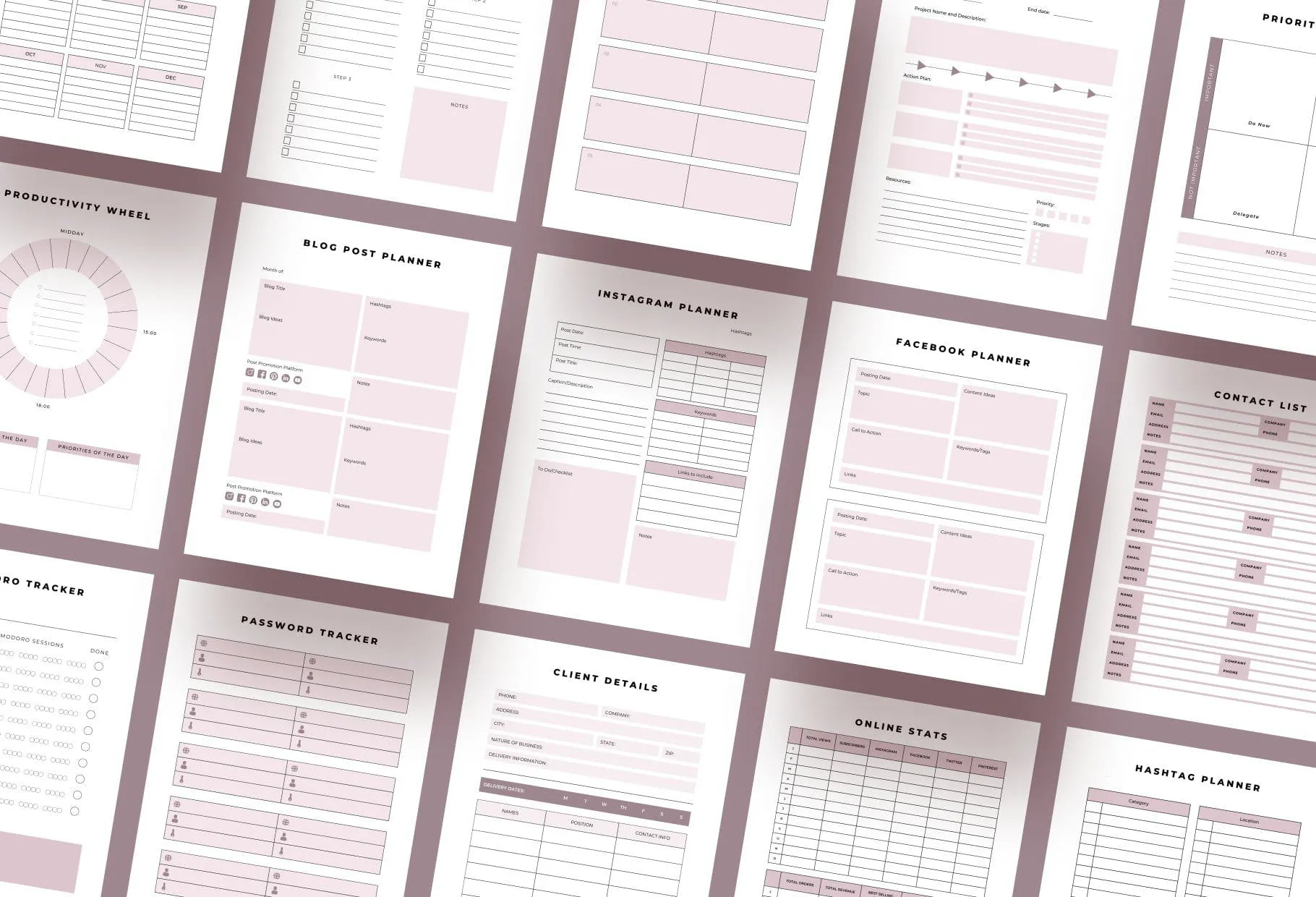 Freelancer Business Planner Canva Template