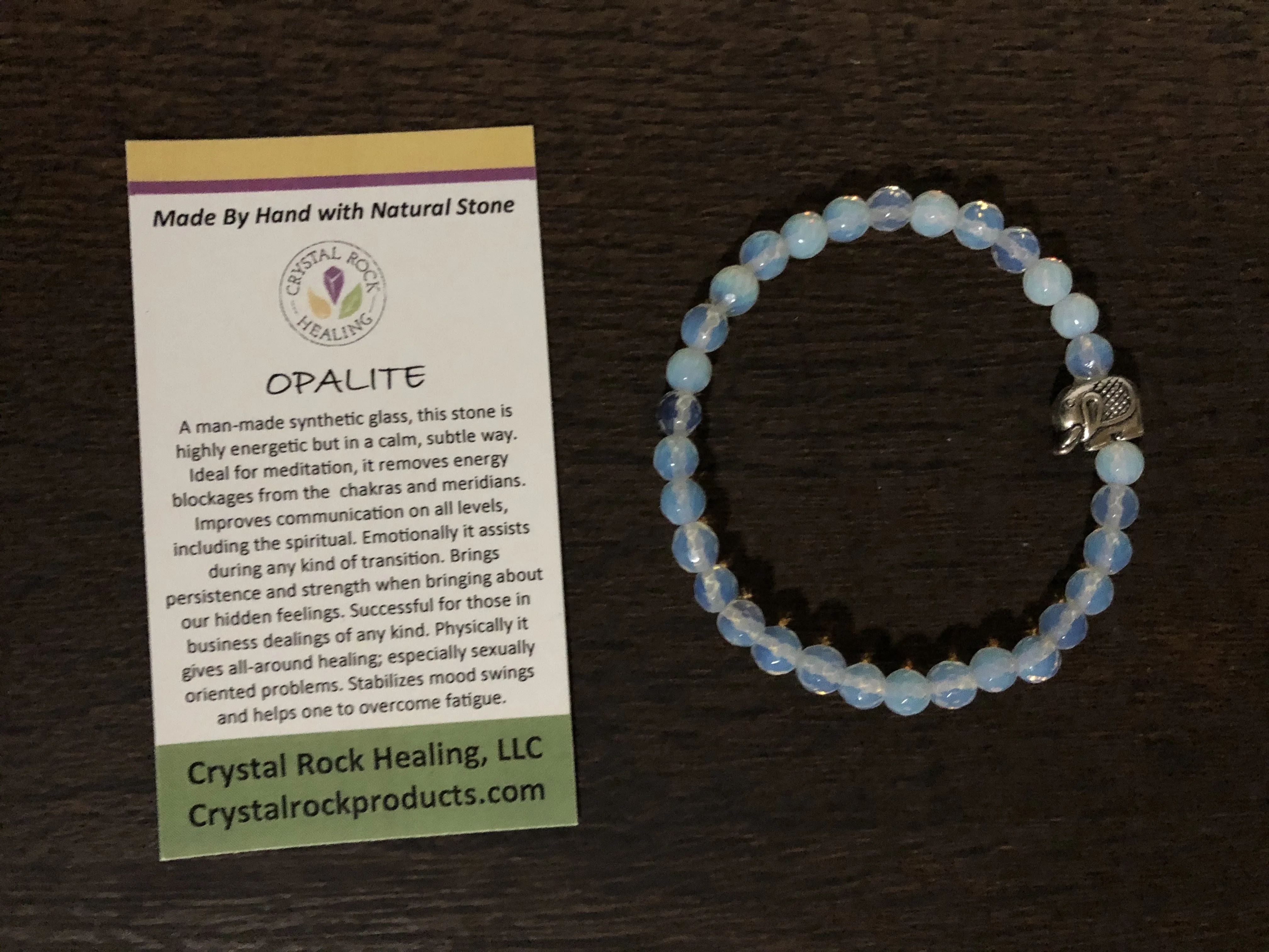 Gem Bracelet 7 inch Stretch-Opalite