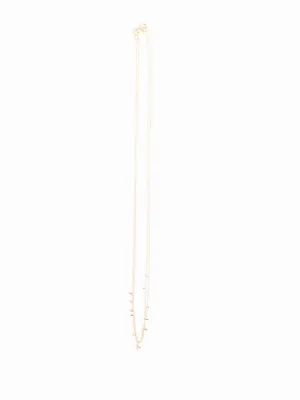 gold dust double strand necklace
