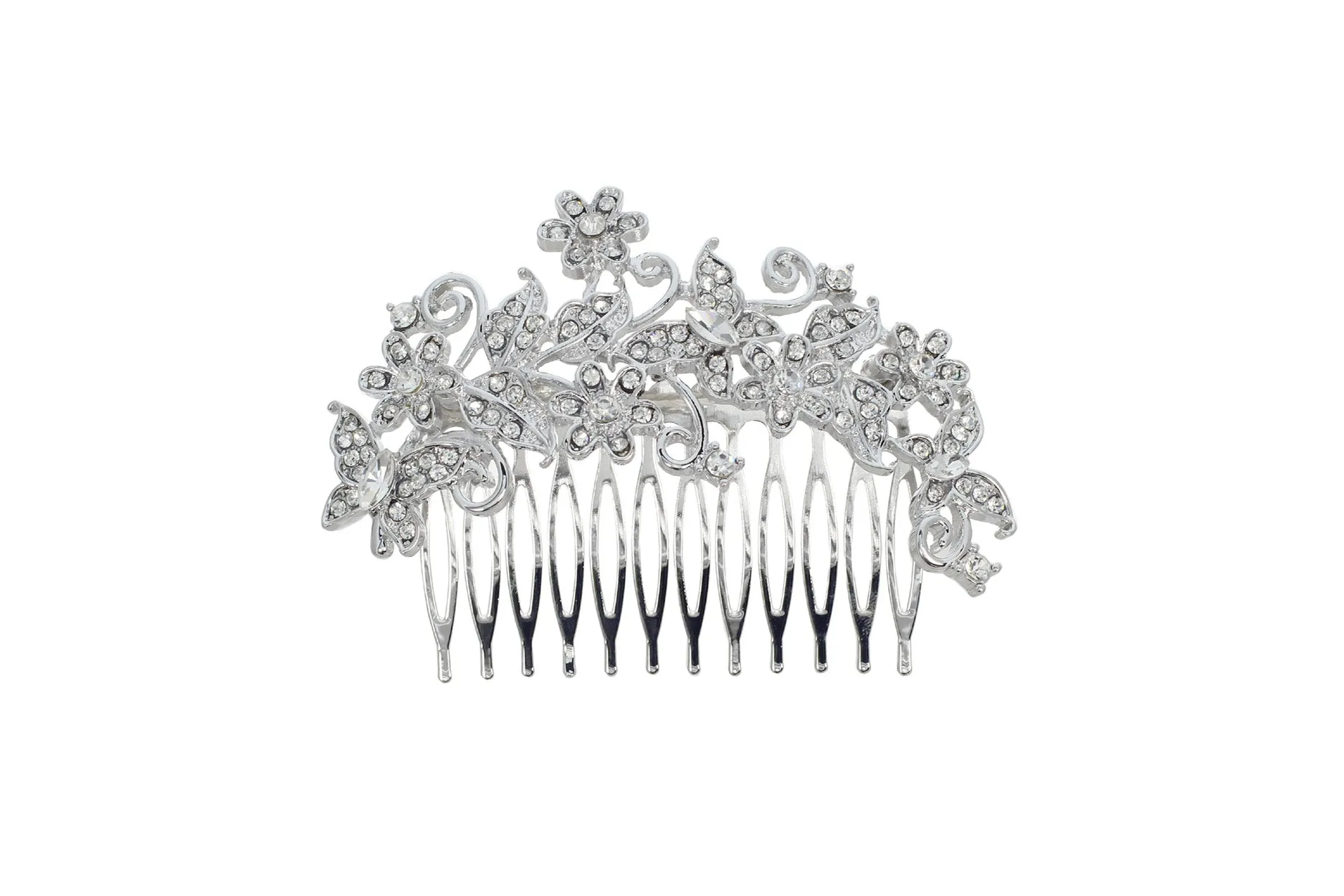 Gold or Silver Leaf Bridal Hair Comb