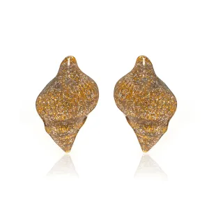 Gold Stardust Shell Earring