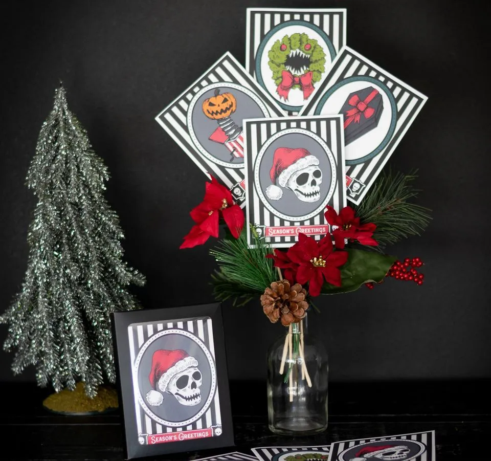 Gothic Christmas Card Set (8pc)