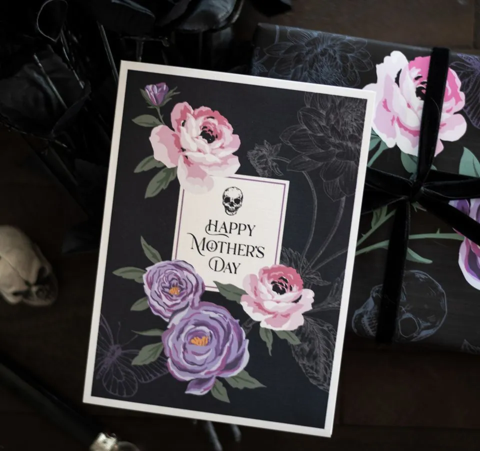 Gothic Floral Mother's Day Card