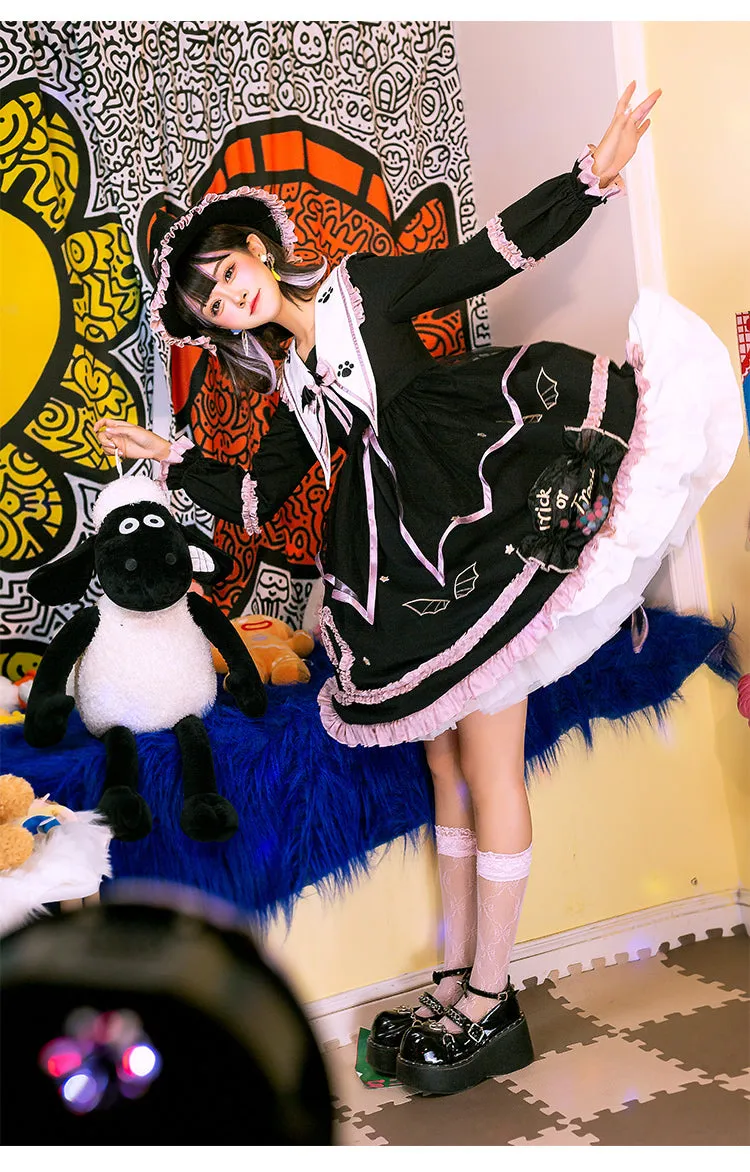 Gothic Halloween Dark Dress   KF70383