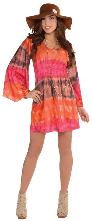 Groovy 60s Hippie Women's Music Festival Dress