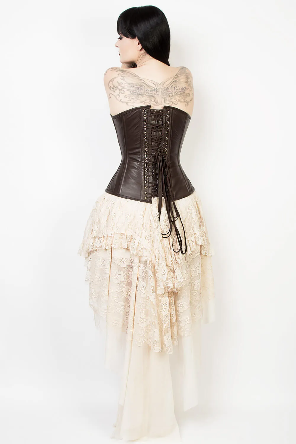 GX-340 - Ivory Lace Gothic Skirt