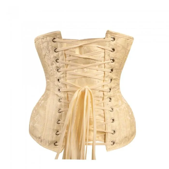 Haiden Waist Taming Longline Cream Bridal Underbust