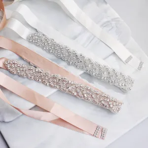 Hand-studded Sashes Crystal Retro Diamond Wedding Dress Waist Chain