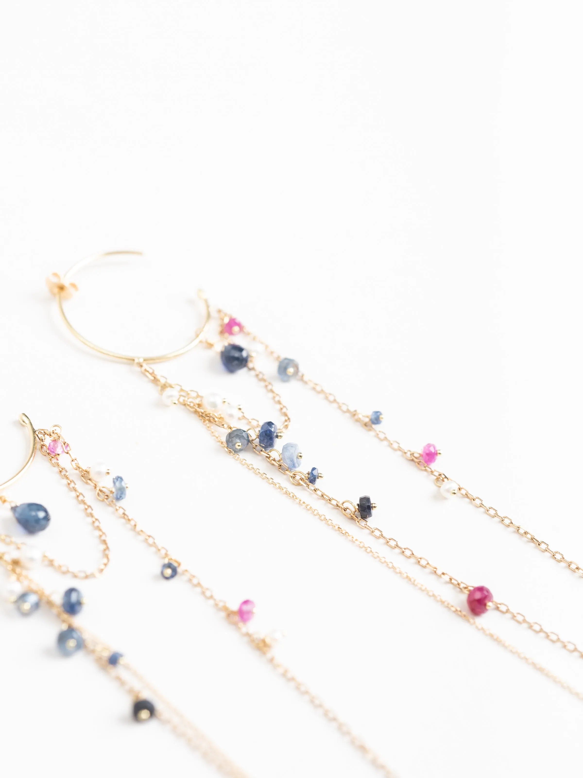 hanging hoop earrings
