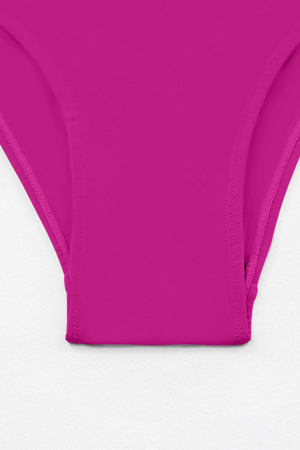Hazel Blues® |  Ruched Slit Tankini Set