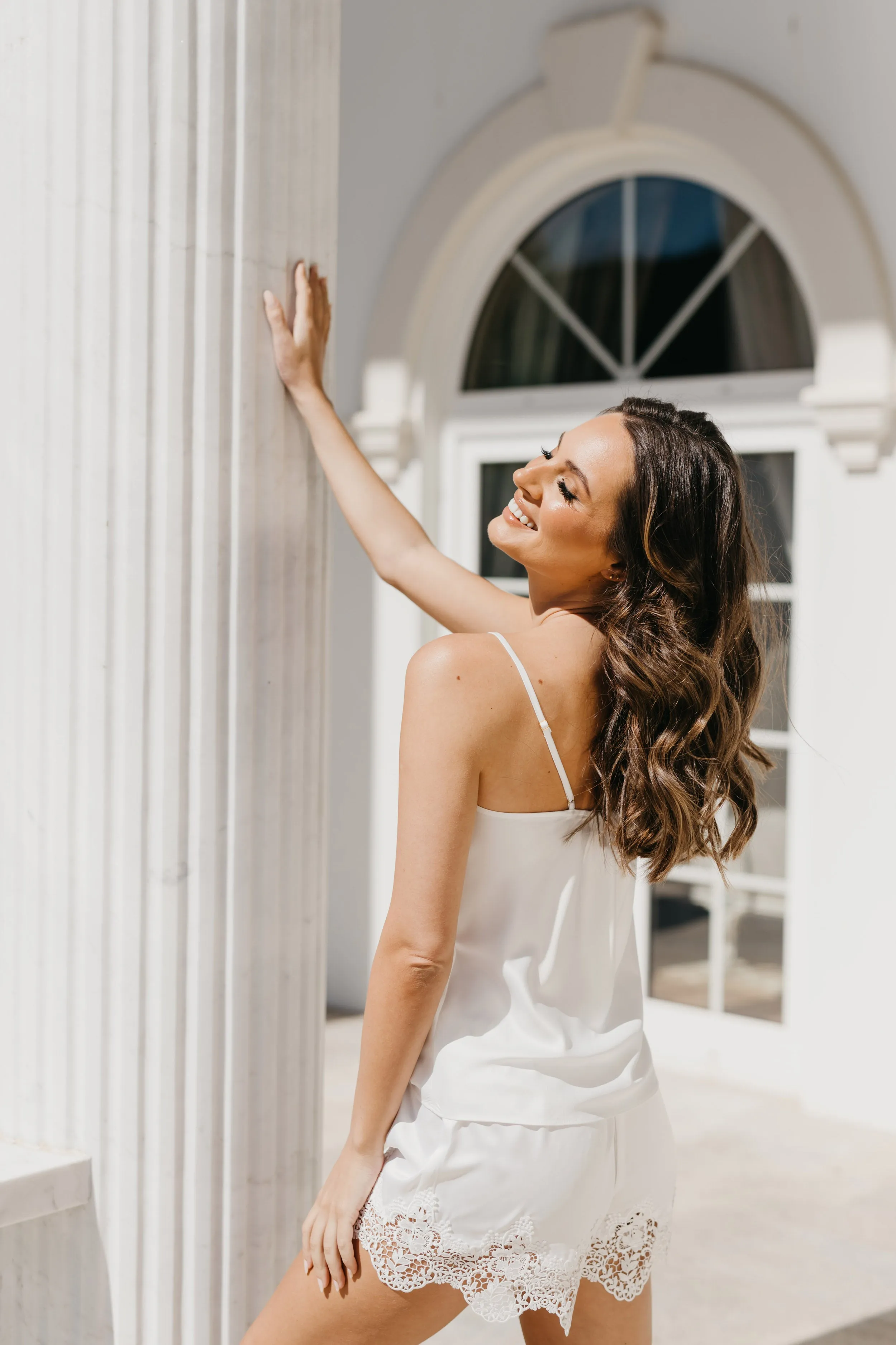 Heidi Lace Trim Bridal Set