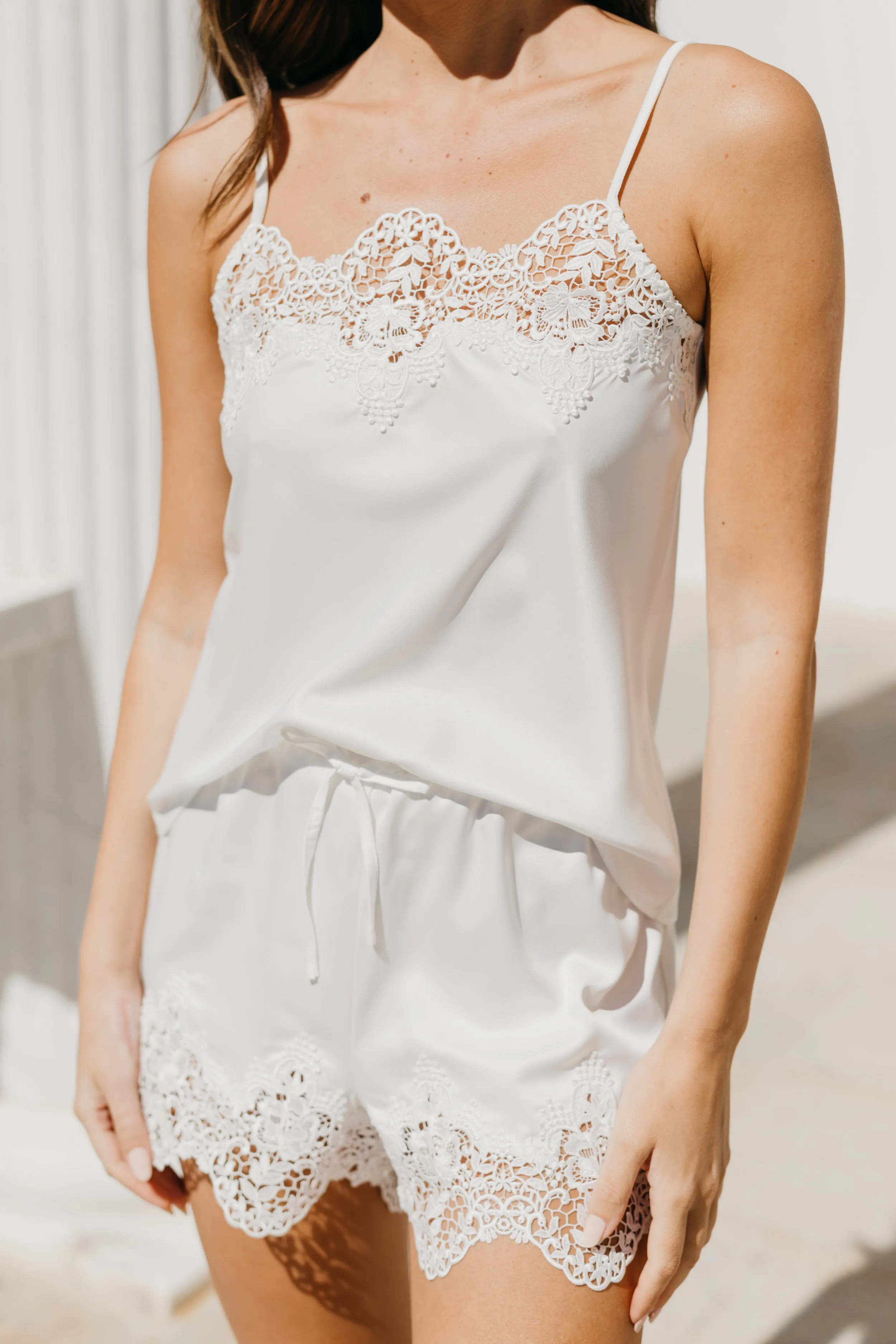 Heidi Lace Trim Bridal Set