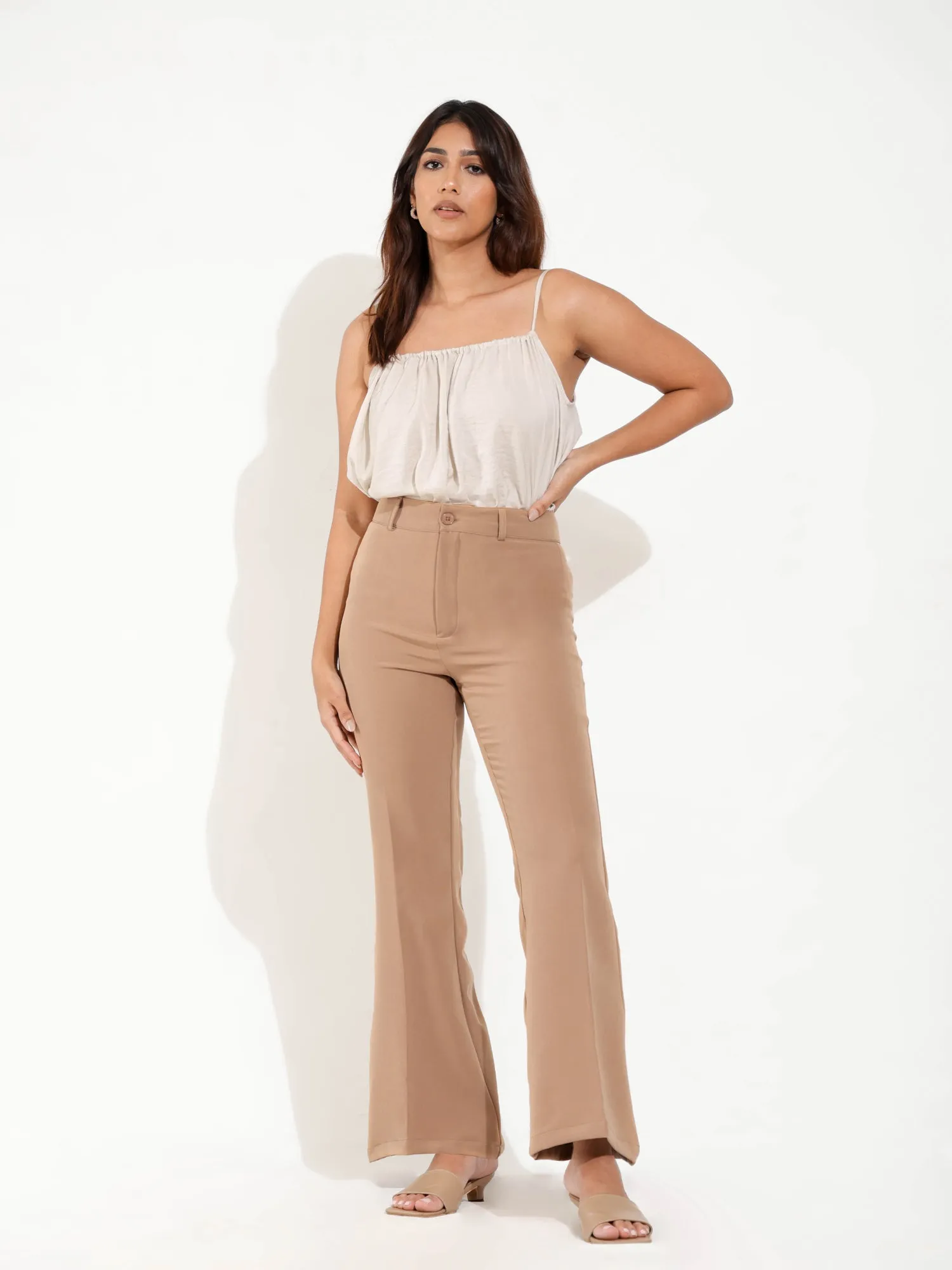 High Waist Boot Leg Pant