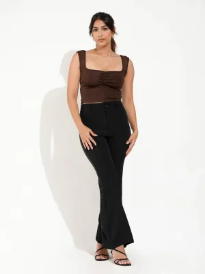 High Waist Boot Leg Pant