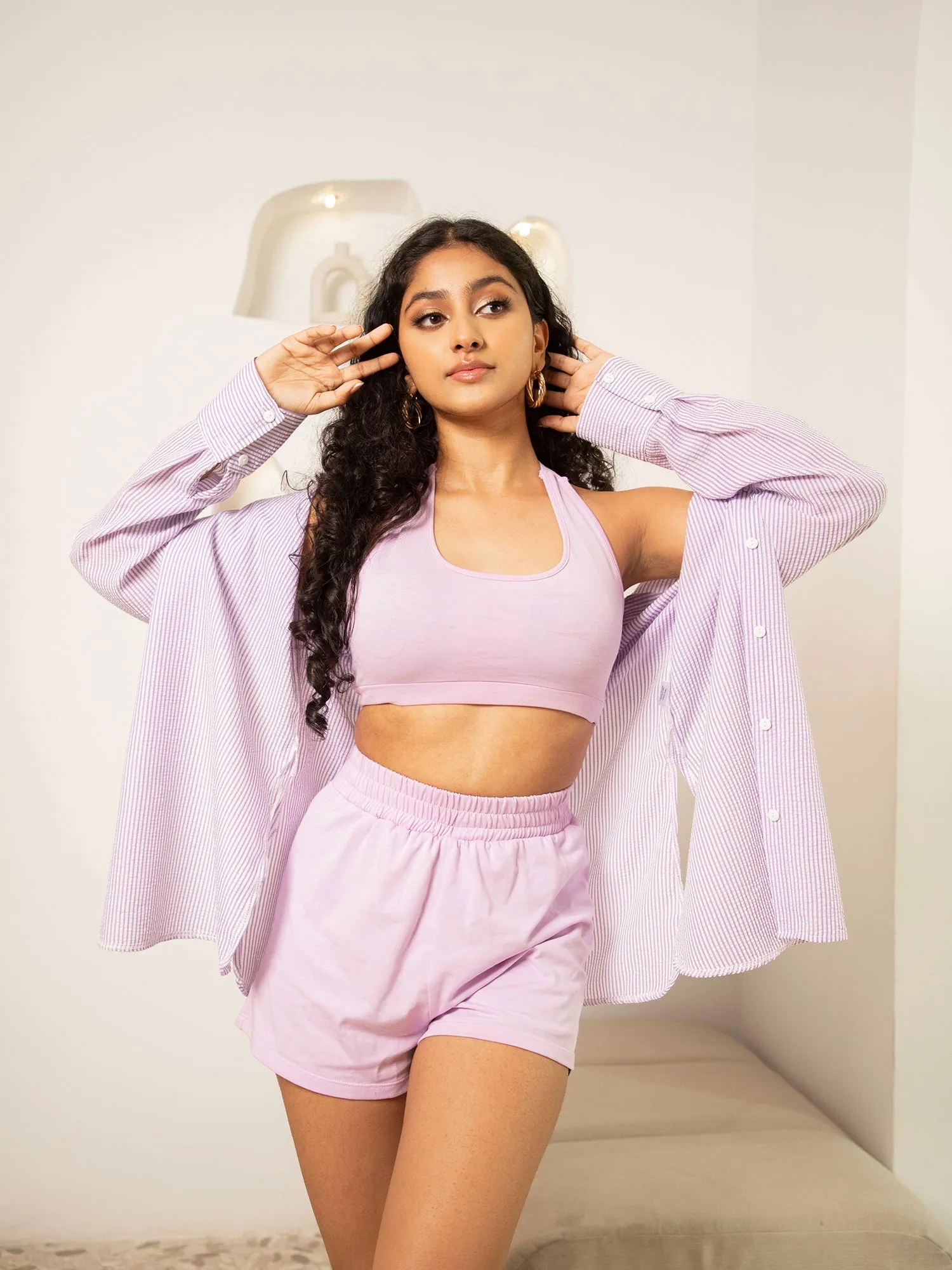 High Waist Elasticated Shorts