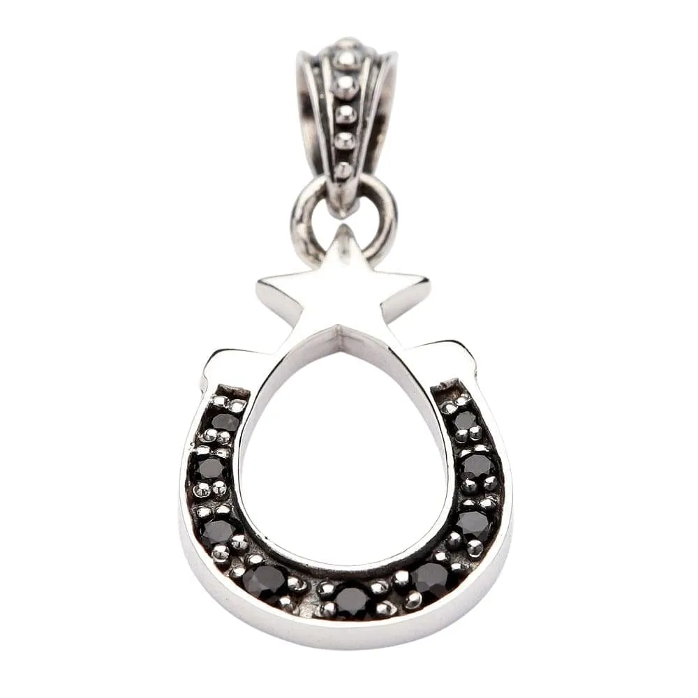 Horseshoe Sterling Silver Pendant