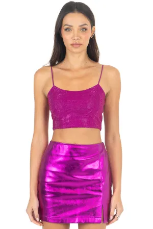 HOT PINK CROP TOP