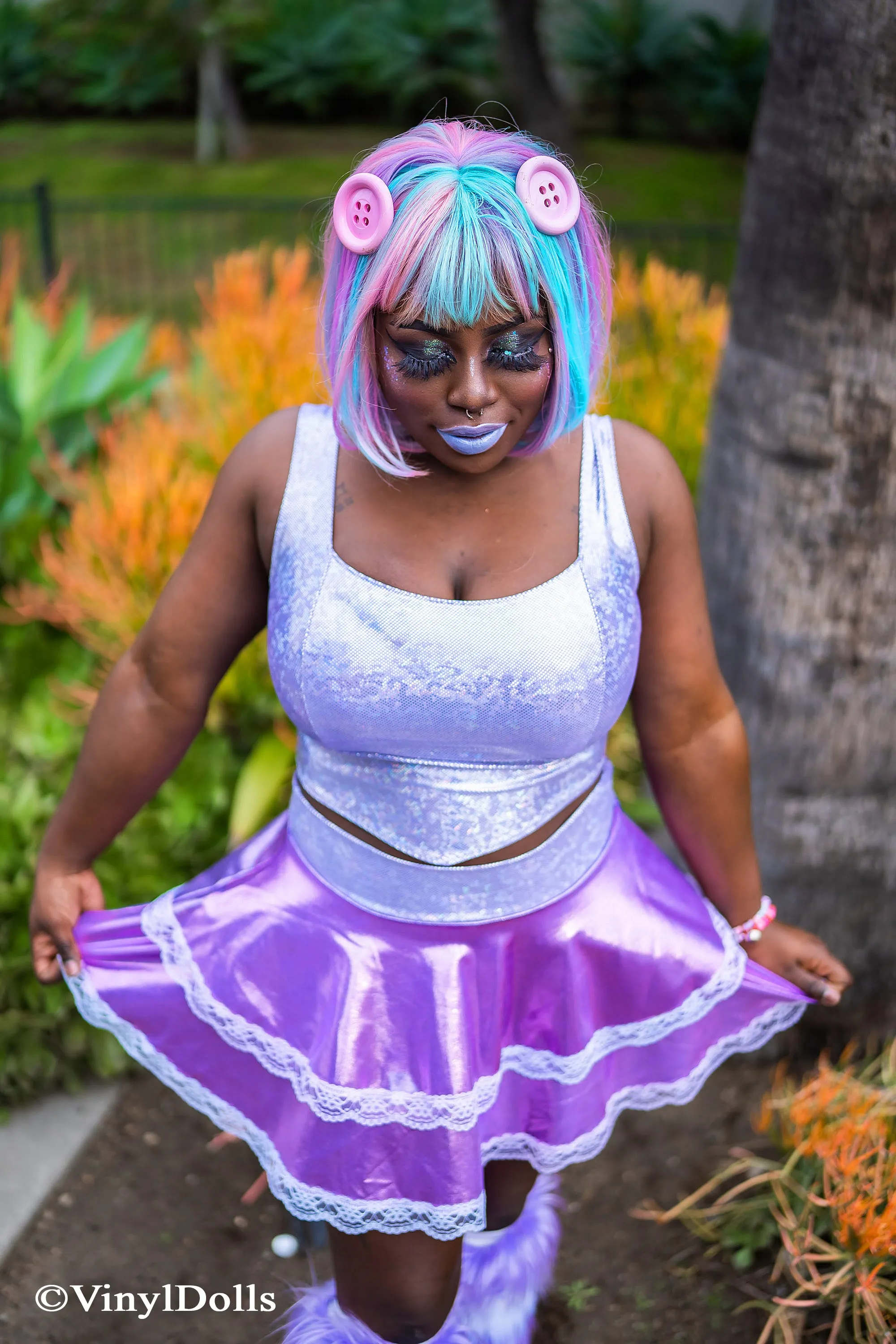 Iridescent Lilac Purple Set