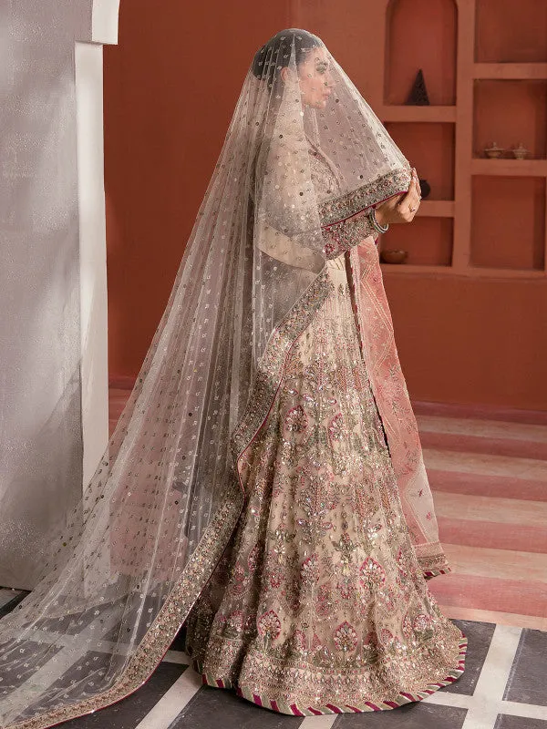 Ivory Lehenga Bridal Choli for Pakistani Bridal Wear