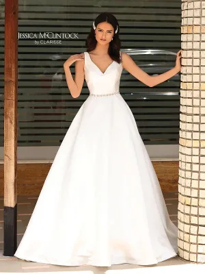 Jessica McClintock Size 16 700155 Ivory Gown