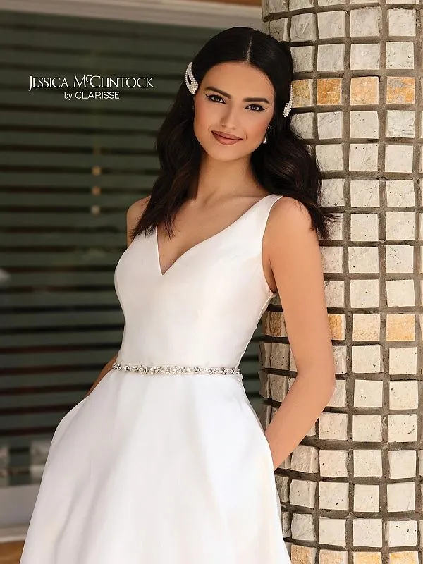 Jessica McClintock Size 16 700155 Ivory Gown