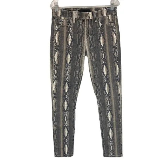 JOE’S Jeans The Icon Gray Ankle Snake Print Size 24