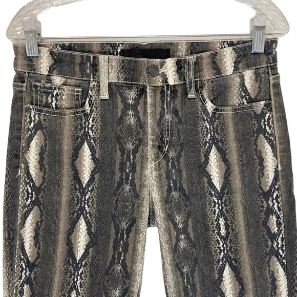 JOE’S Jeans The Icon Gray Ankle Snake Print Size 24