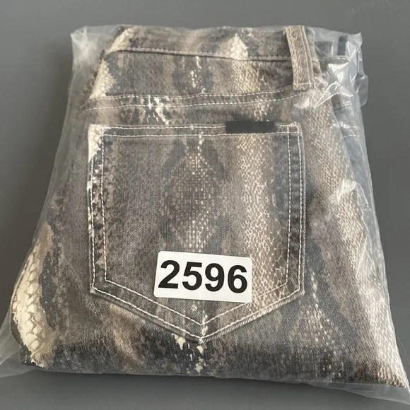 JOE’S Jeans The Icon Gray Ankle Snake Print Size 24