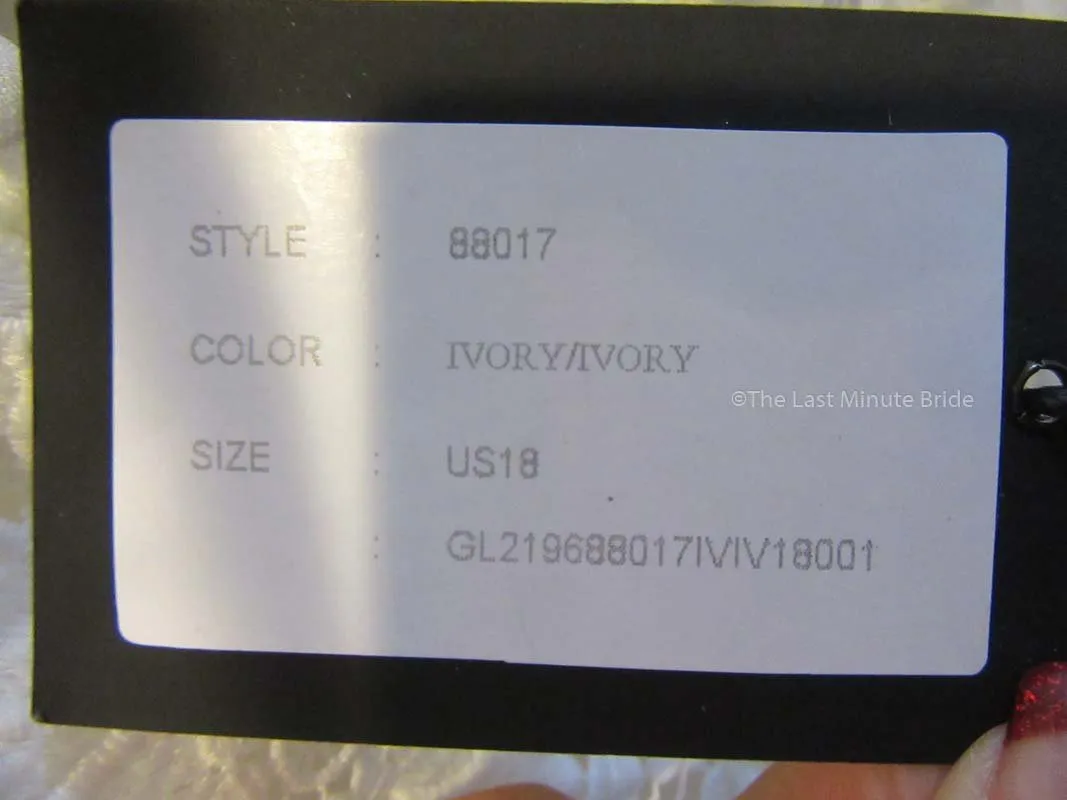 Justin Alexander Style 88017 (All Ivory)