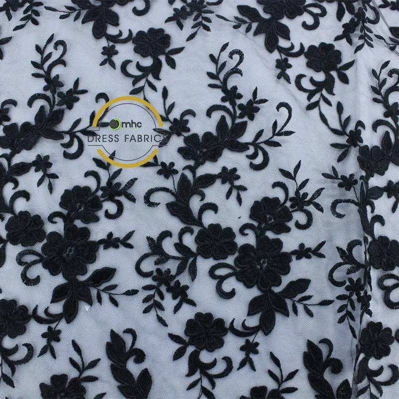 Lace Fabric Black 130cm