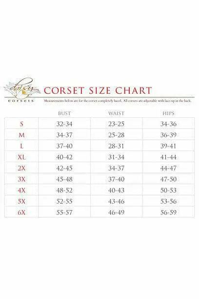 Lavish Mocha Clear Curvy Underbust Waist Cincher Corset
