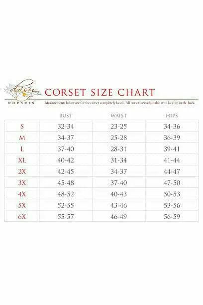 Lavish Orange Clear Curvy Underbust Waist Cincher Corset