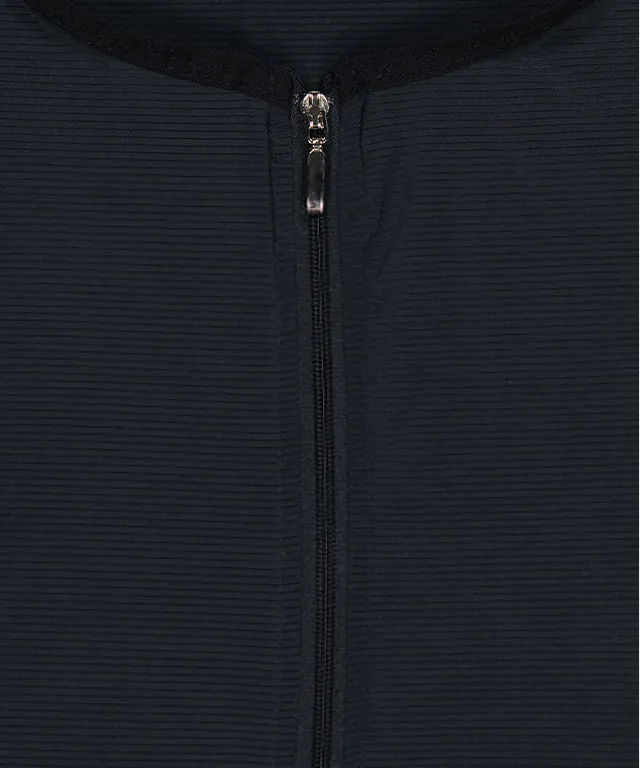 LE SONNET Sun Block Zip-up - Black