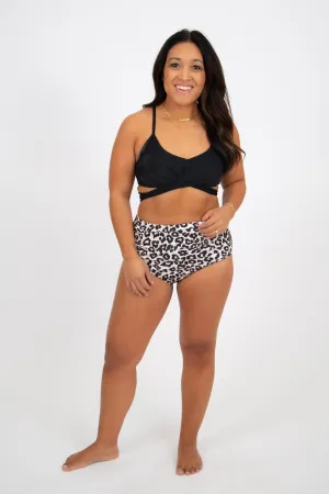 Leopard Print Swim Bottoms