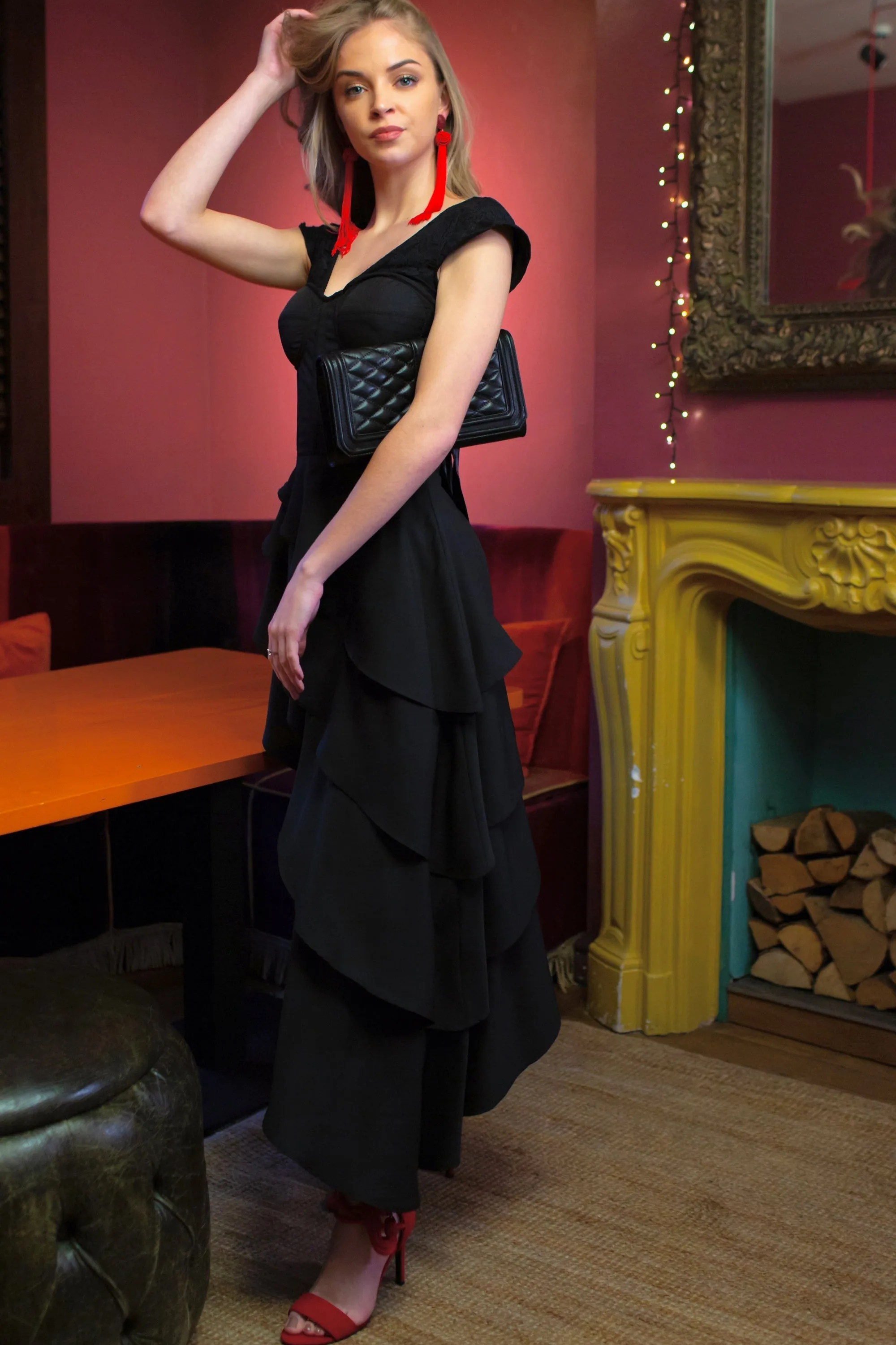Little Black Corseted Dress