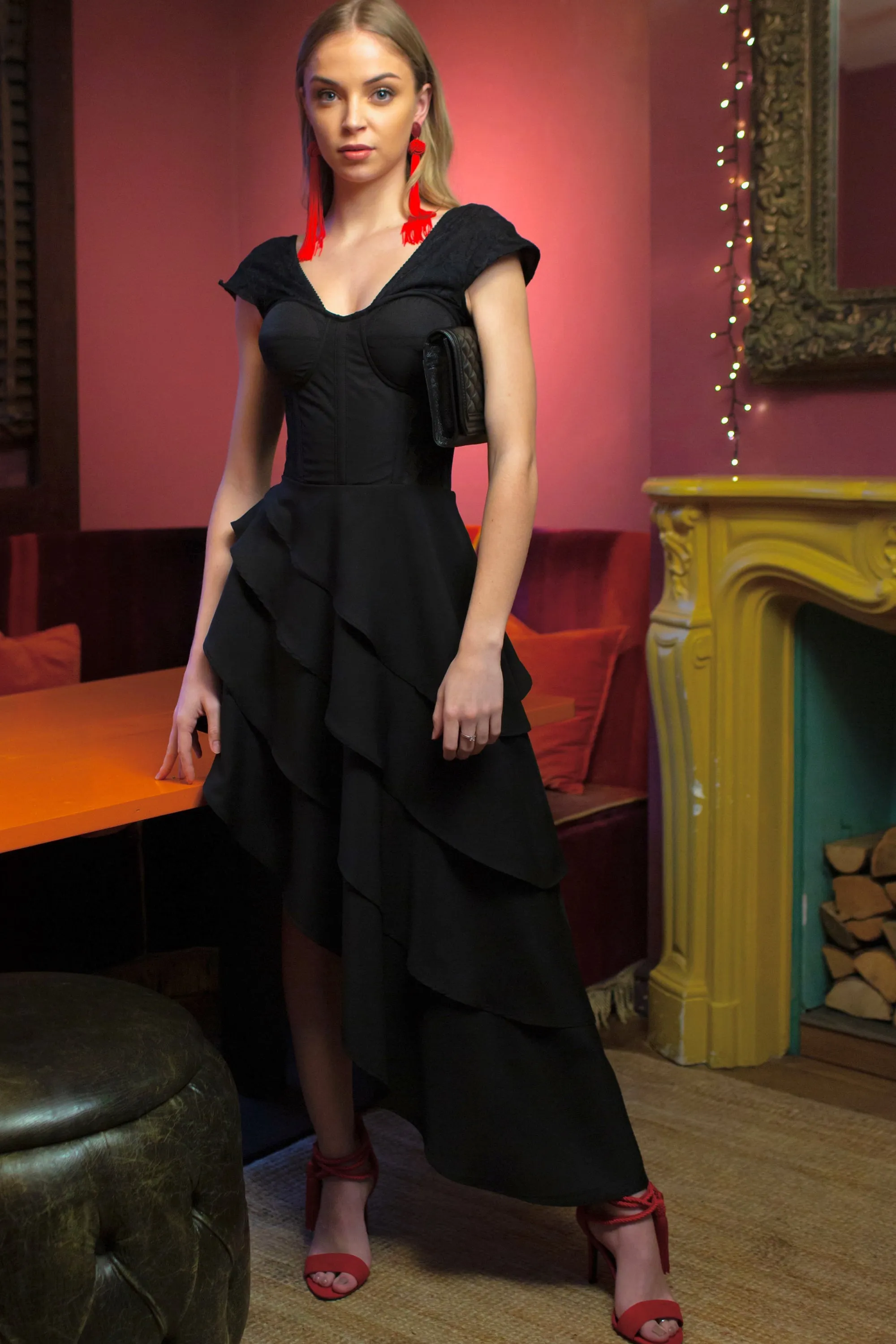 Little Black Corseted Dress