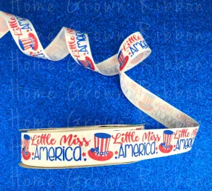 Little Miss America USDR Ribbon - 7/8 Inch